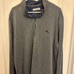 Tommy Bahama Gray Zip Up Sweater